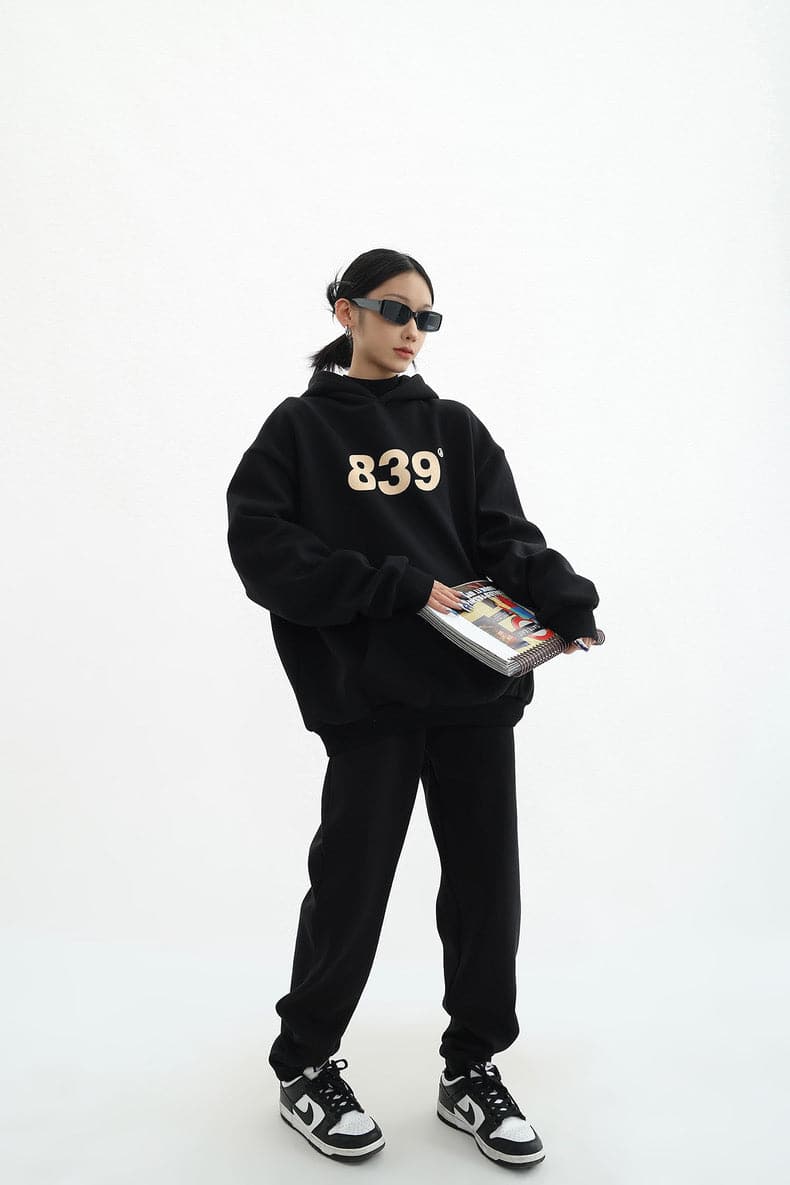 Retro Numeric Signature Hoodie