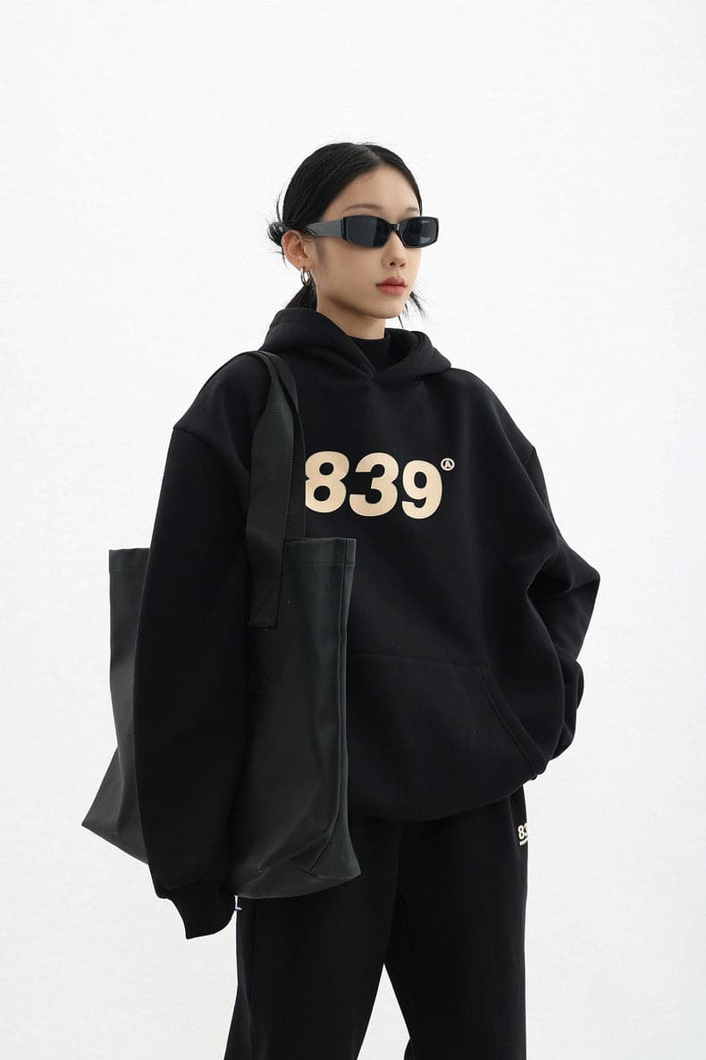 Retro Numeric Signature Hoodie