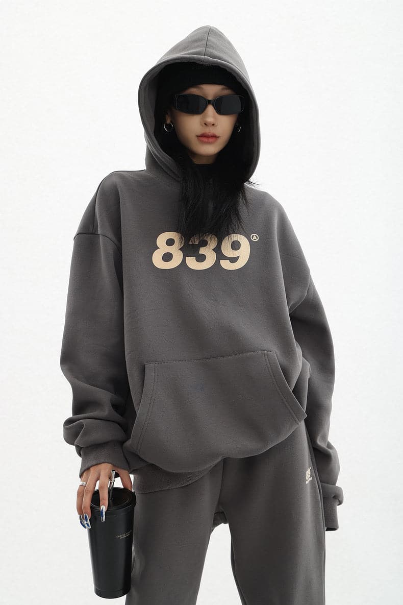 Retro Numeric Signature Hoodie