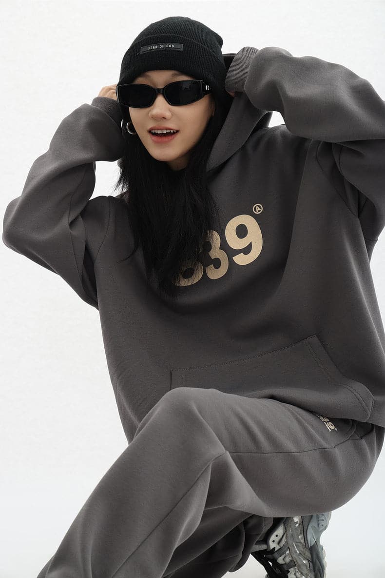 Retro Numeric Signature Hoodie