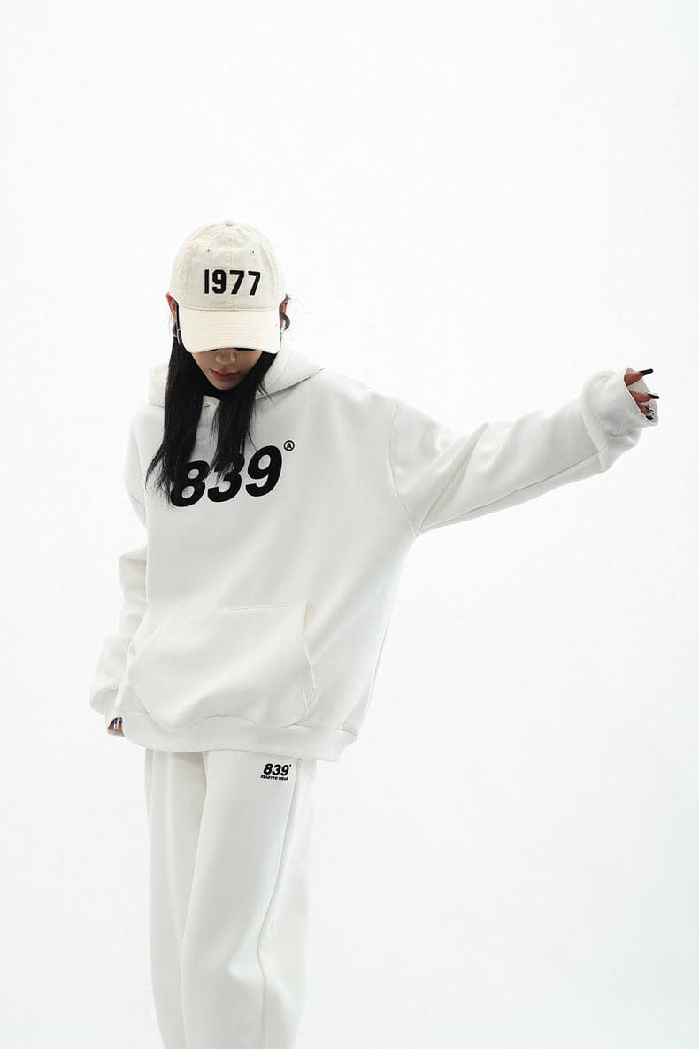 Retro Numeric Signature Hoodie