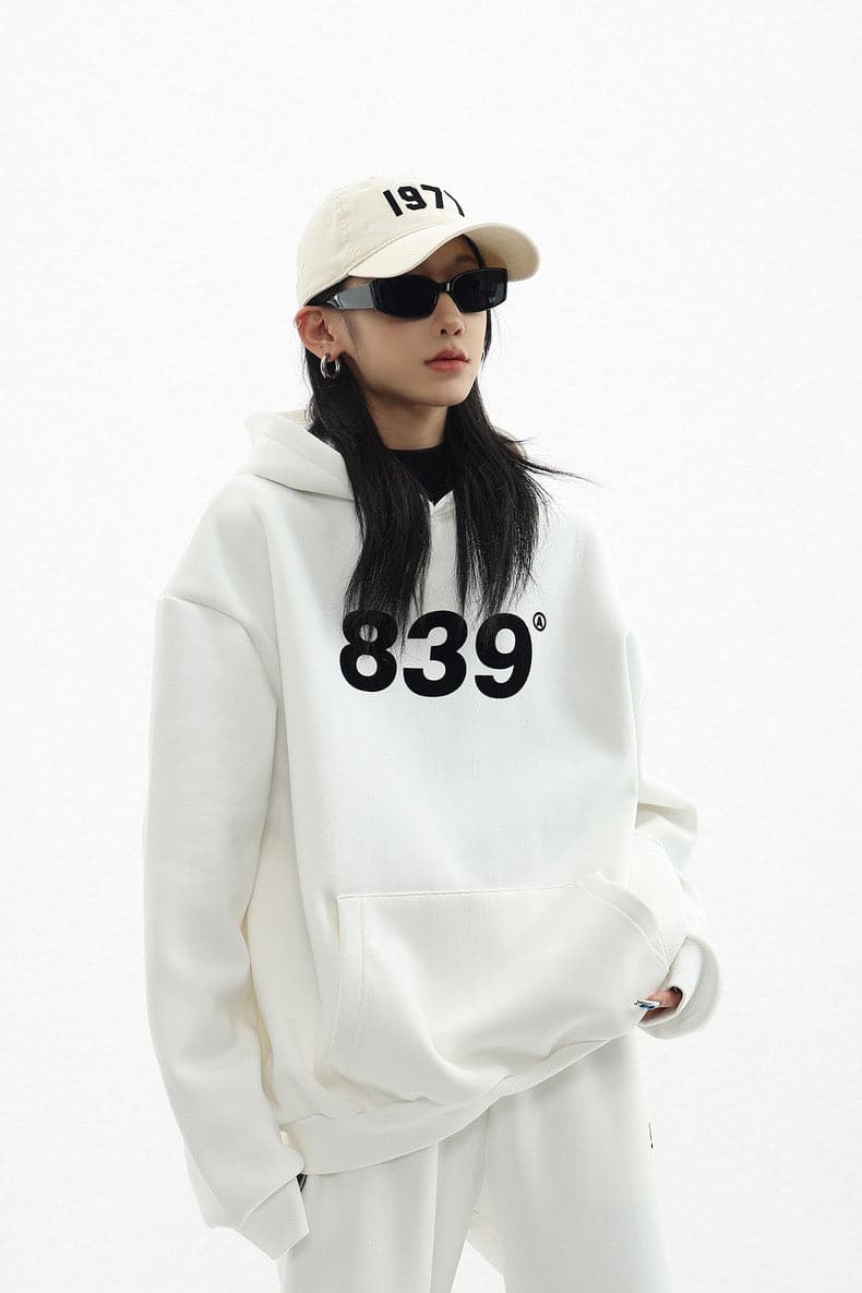Retro Numeric Signature Hoodie