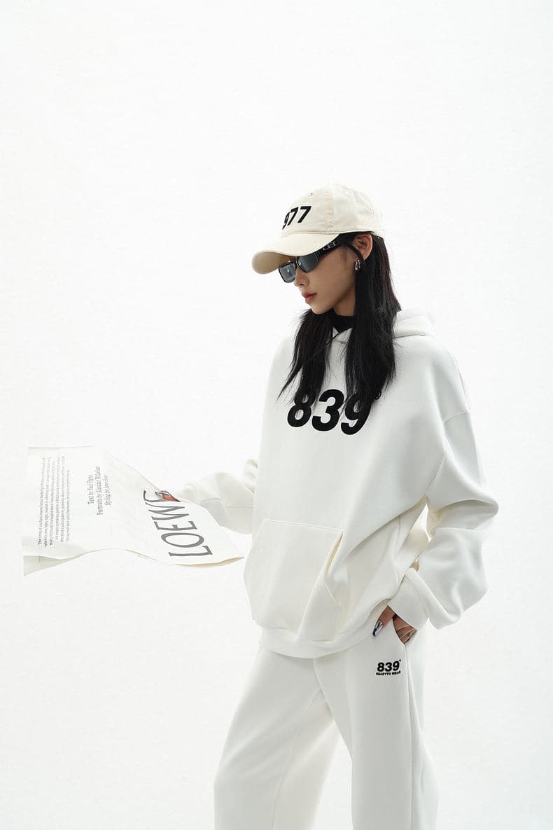 Retro Numeric Signature Hoodie