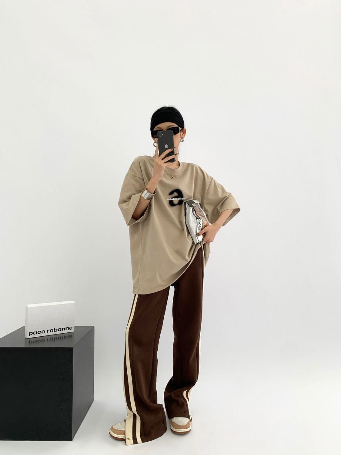 A Letter Print T-shirt - Sharbhy