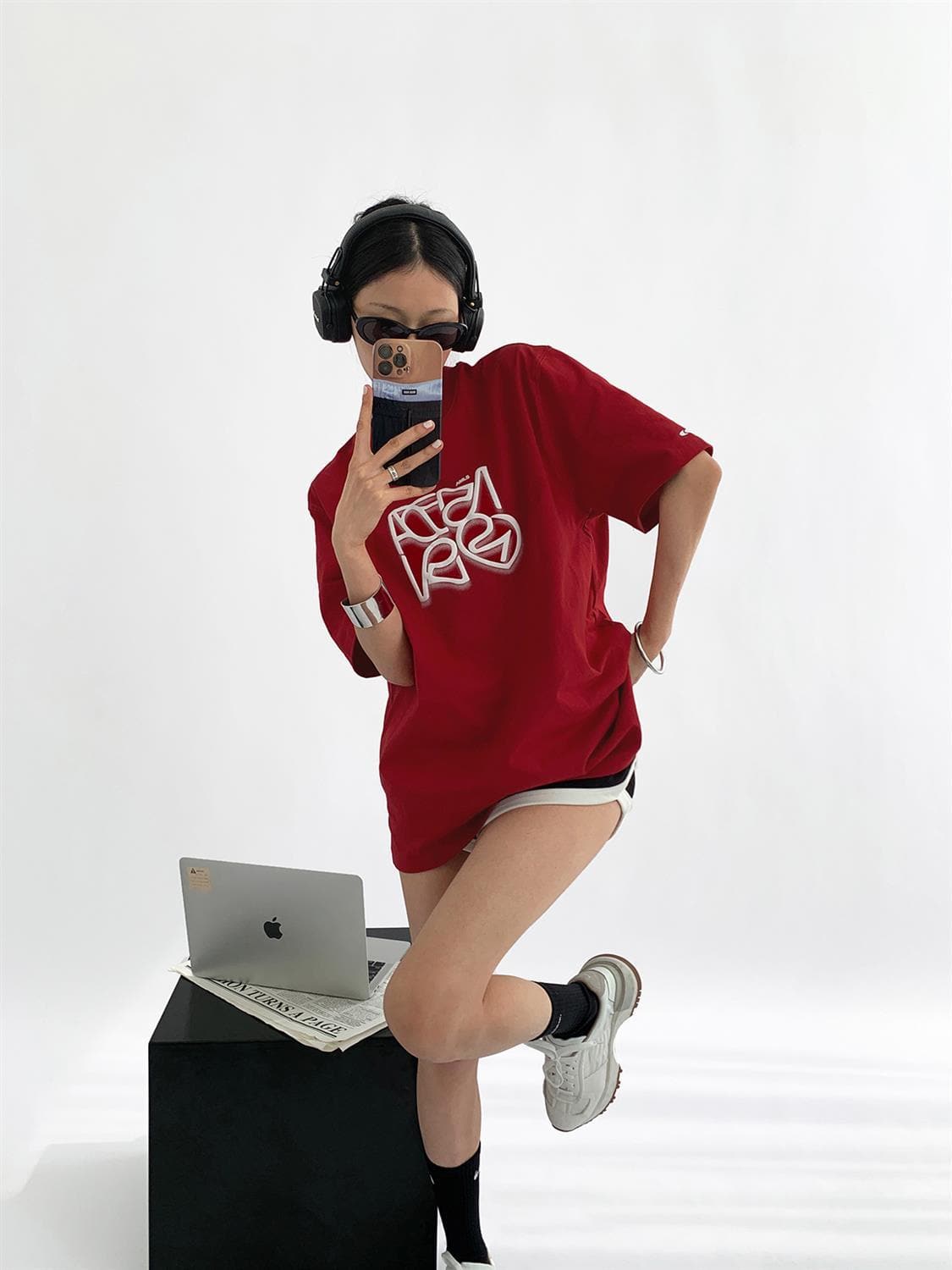 Heavyweight Cotton with Loose Fit and Ins T-shirt - Sharbhy