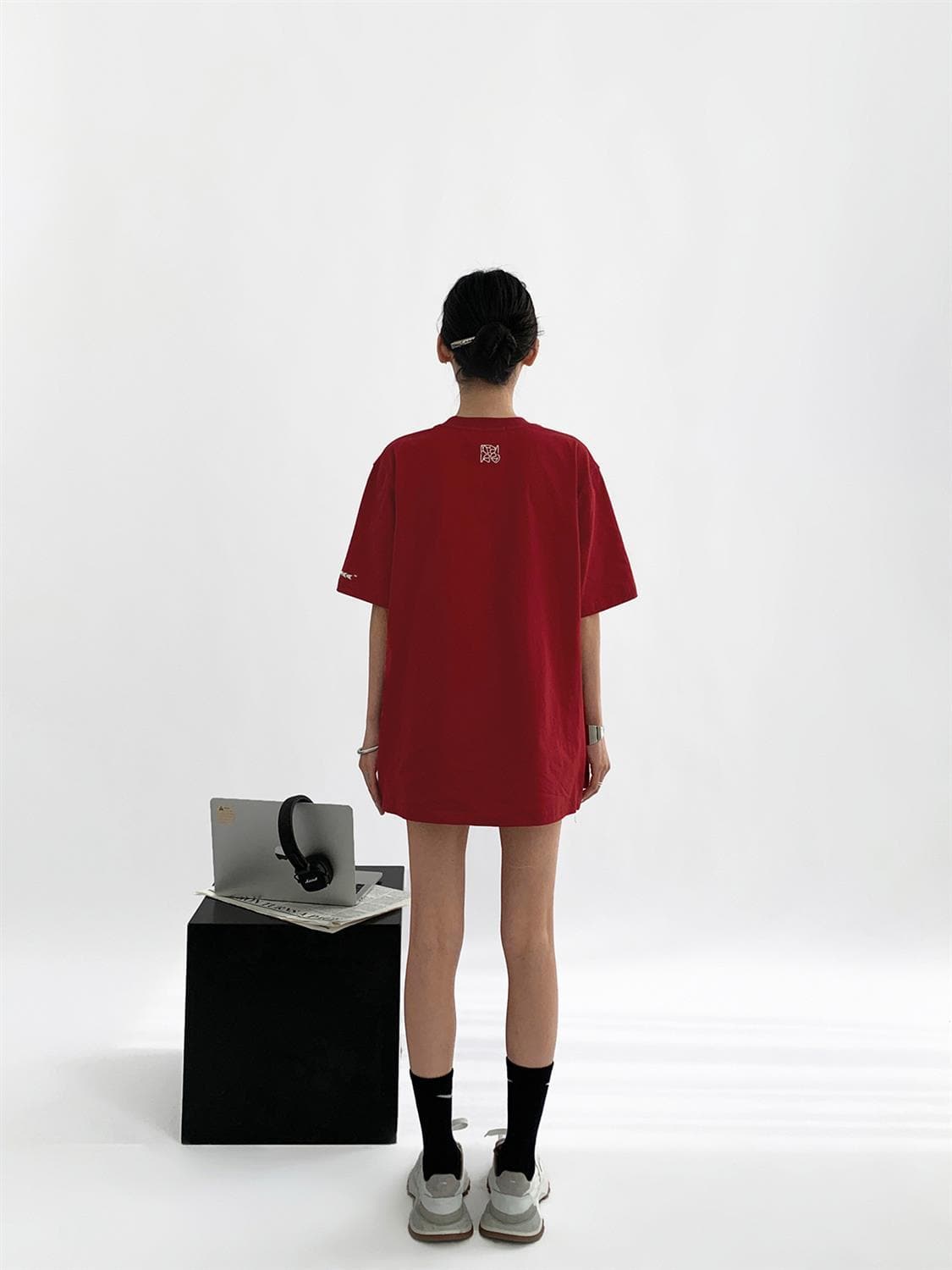 Heavyweight Cotton with Loose Fit and Ins T-shirt - Sharbhy