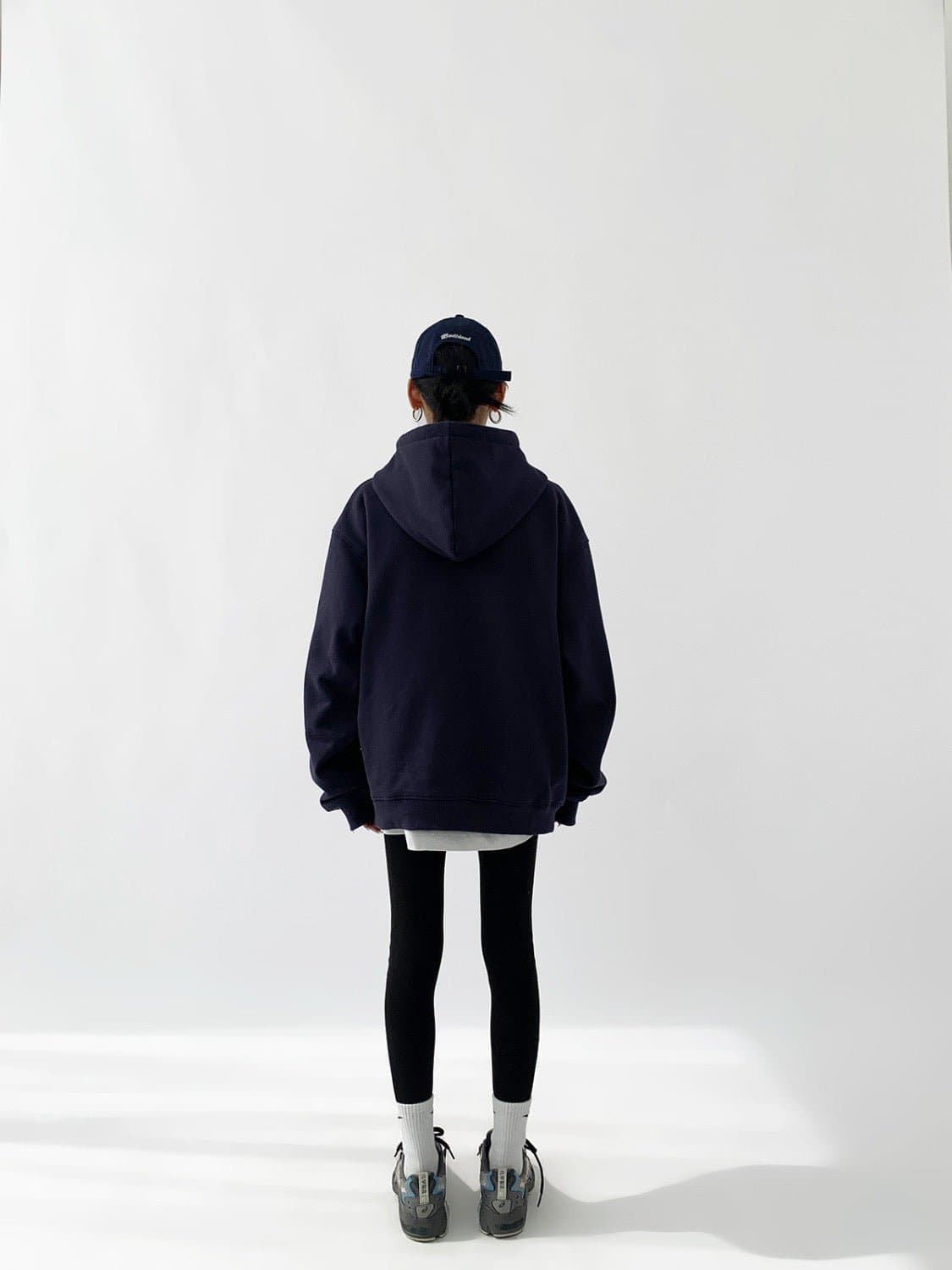 Minimalism Print Heavyweight Loose Fit Hoodie - Sharbhy