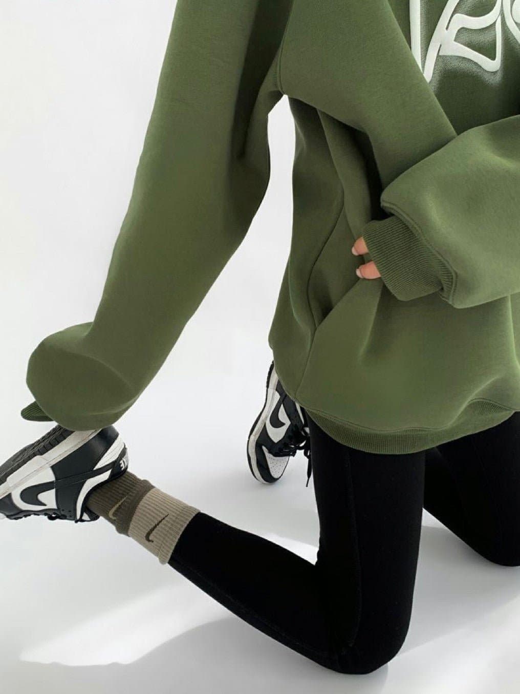 Typography Trend Heavyweight Loose Fit Hoodie - Sharbhy