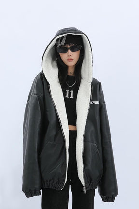 Urban Frostbite Oversized Leather Parka