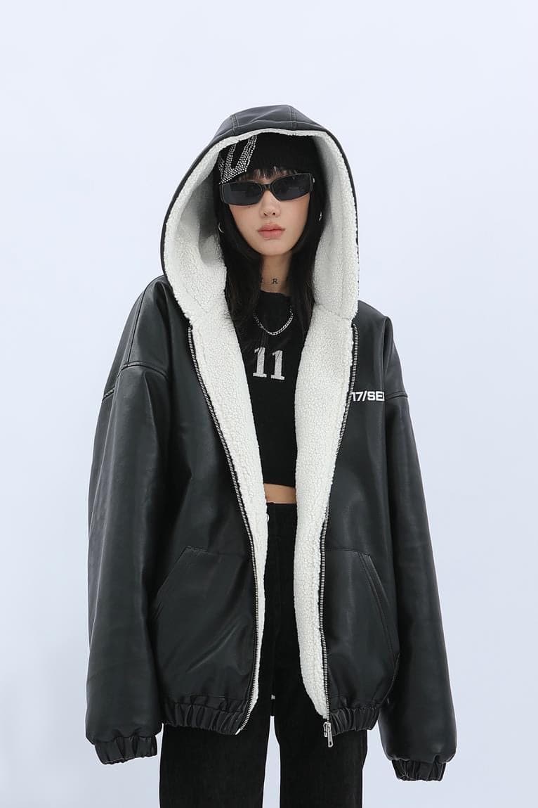Urban Frostbite Oversized Leather Parka