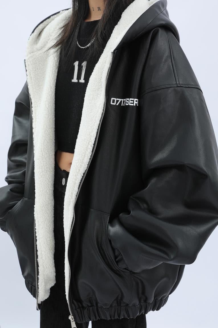 Urban Frostbite Oversized Leather Parka
