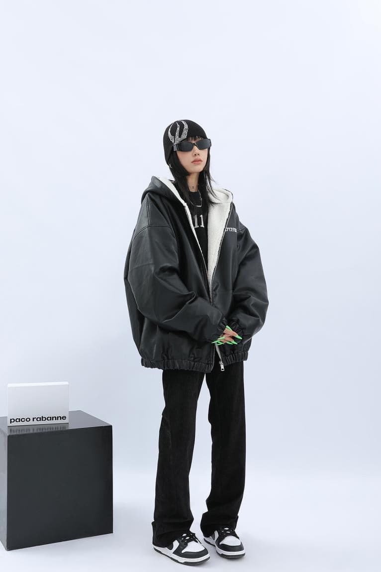 Urban Frostbite Oversized Leather Parka
