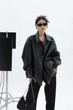 Urban Frostbite Oversized Leather Parka