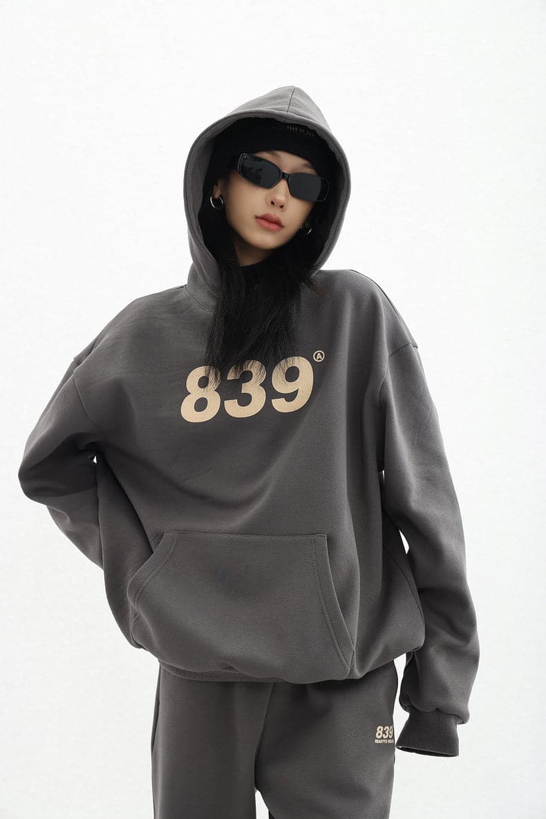 Retro Numeric Signature Hoodie