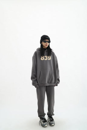 Retro Numeric Signature Hoodie