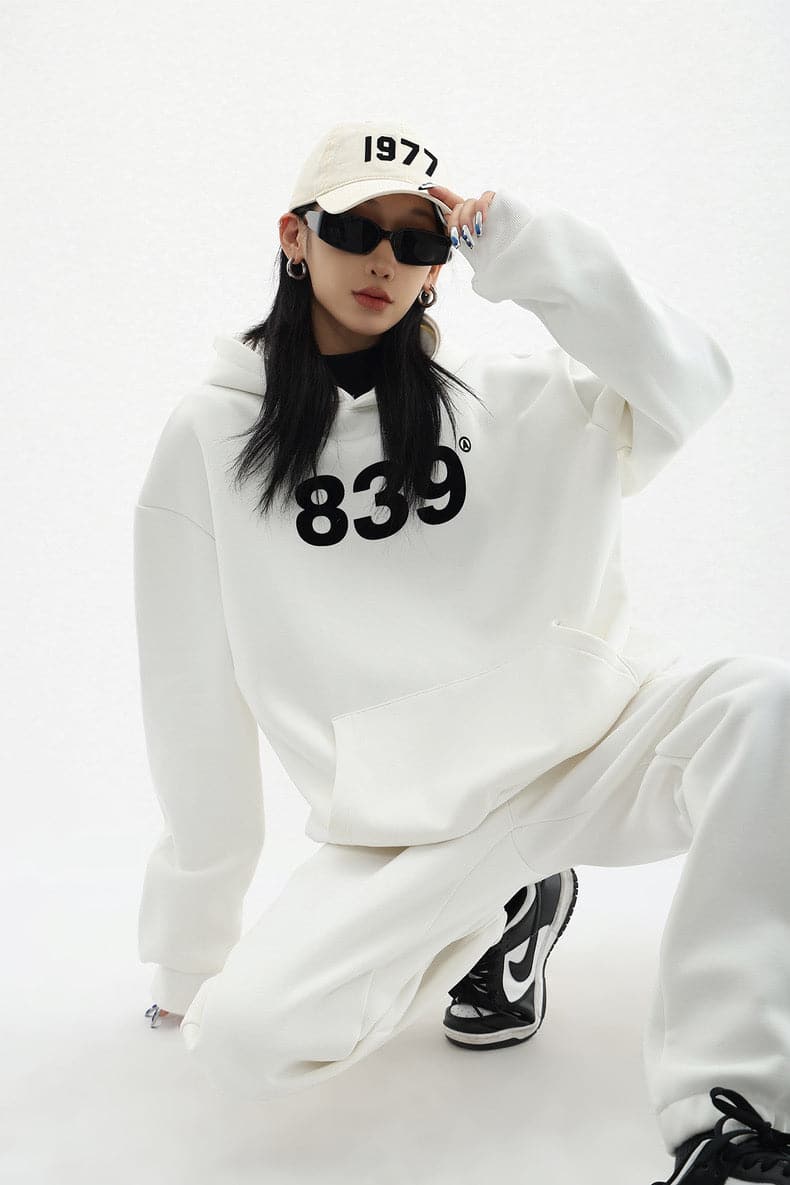Retro Numeric Signature Hoodie