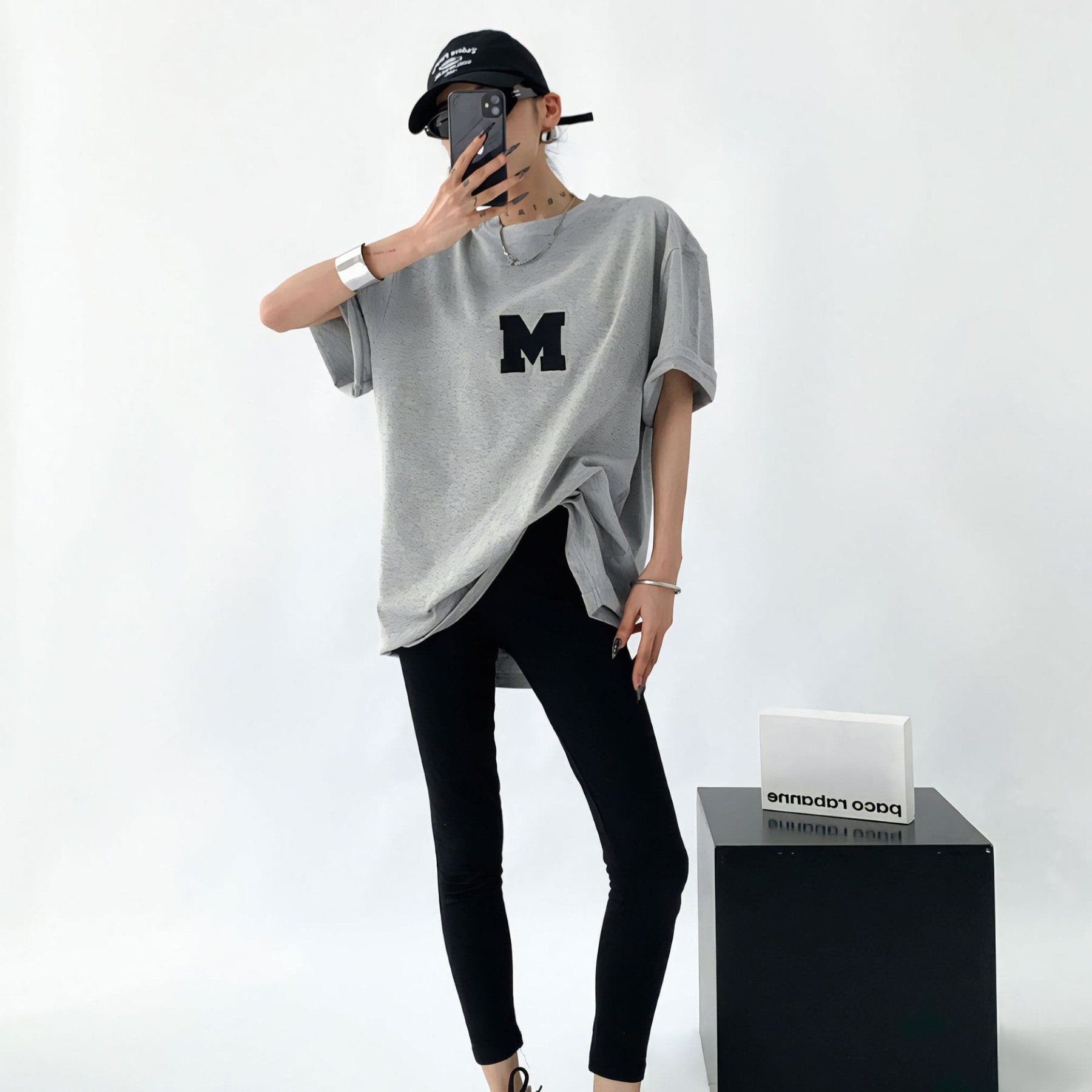 Letter Print Tee Summer Loose Fit Pure Cotton - Sharbhy
