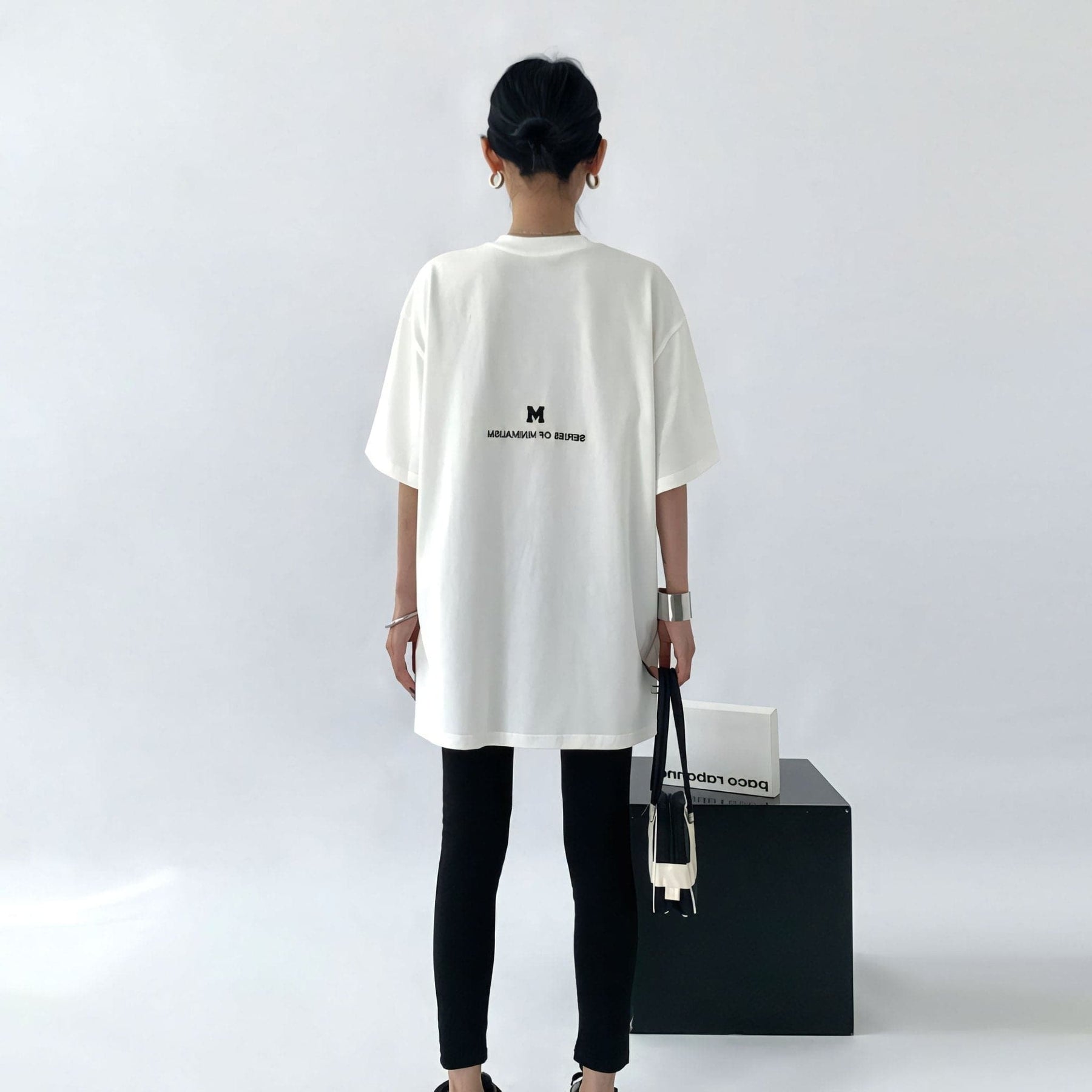 Letter Print Tee Summer Loose Fit Pure Cotton - Sharbhy