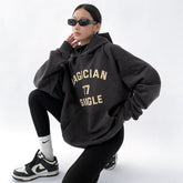 Magician Print Heavyweight Loose Fit Hoodie - Sharbhy