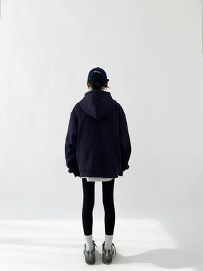 Minimalism Print Heavyweight Loose Fit Hoodie - Sharbhy
