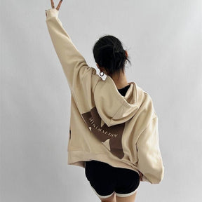 SignatureMist M Letter Loose-Fit Hoodie - Sharbhy