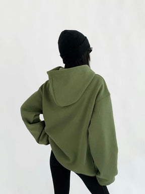 Typography Trend Heavyweight Loose Fit Hoodie - Sharbhy
